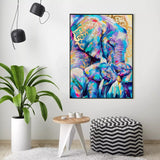 DIY Paint Buy Number Rainbow Elephants