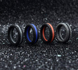 Three Layered Hypoallergenic Silicone Men's Rings