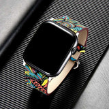 Artistic Leather Loop Strap For Apple Watch