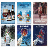 Vintage Beer Holiday Metal Signs