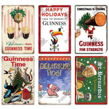 Vintage Beer Holiday Metal Signs
