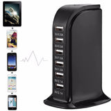 Quick Charge 6 Port USB Charging Station