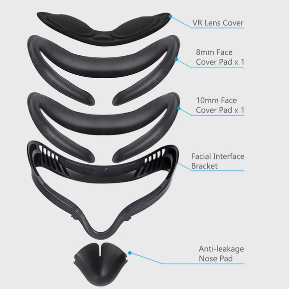 All In 1 Soft PU Leather Oculus Eye Mask Cover