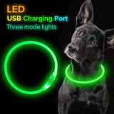 Flashing USB Rechargeable Pet Safety Collar