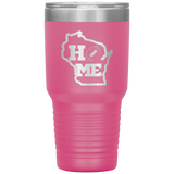 Football is Home 30 oz Tumbler Pink