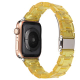 Resin Watch Strap For Apple Watch Yellow