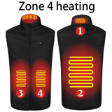 USB Electric Heated Vest - Multiple Heat Zones