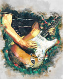 DIY Oil Painting By Number - Guitars!