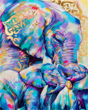 DIY Paint Buy Number Rainbow Elephants