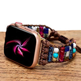 Bohemian Natural Stone Watch Band Strap For Apple Watch
