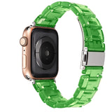 Resin Watch Strap For Apple Watch Lime Green