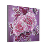 Specialty Shaped Colorful Flower Diamond Painting  Pink Flowers