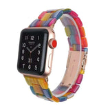 Resin Watch Strap For Apple Watch rainbow