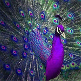 DIY 5D Diamond Painting Peacock Scenery
